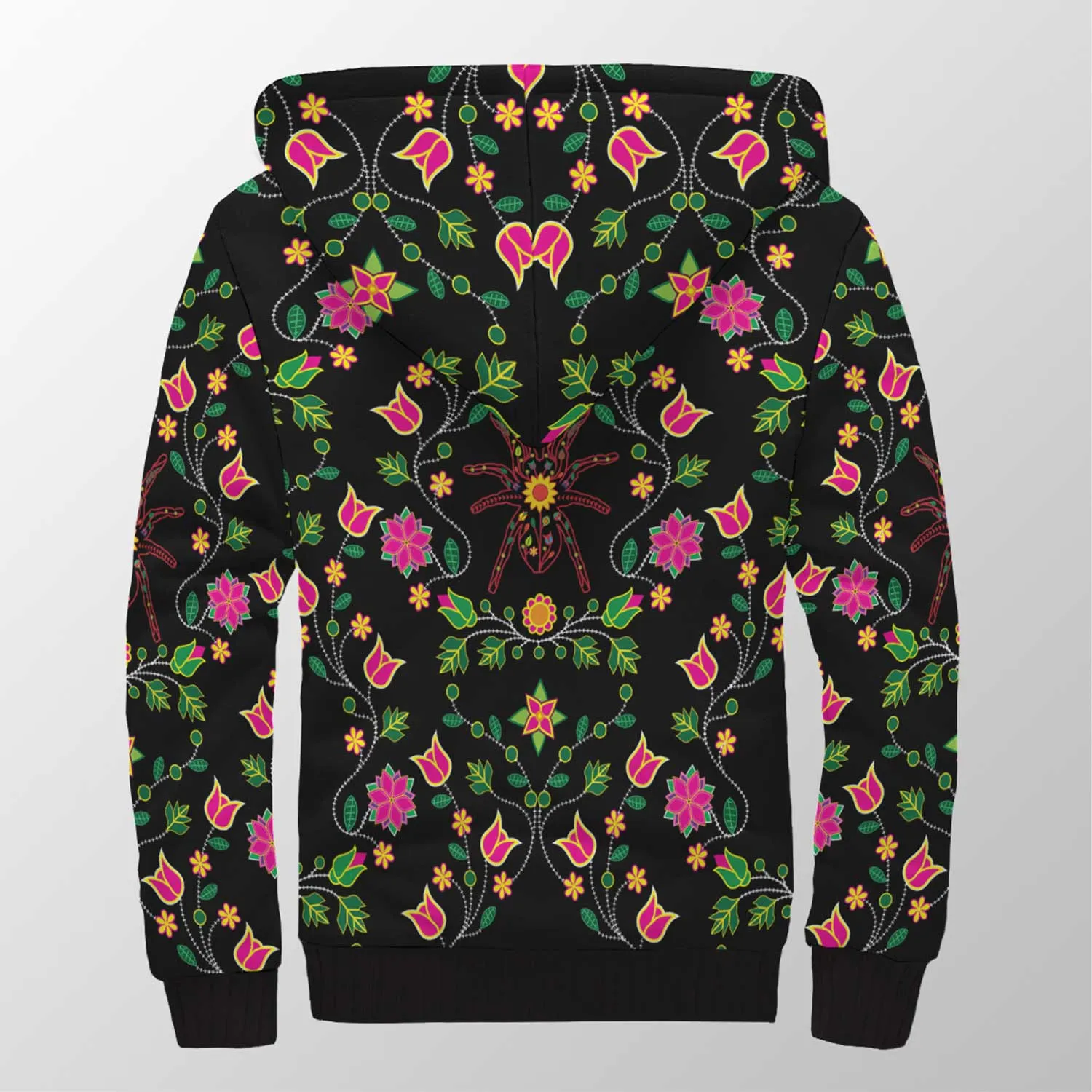 Floral Spider Sherpa Hoodie