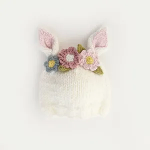 Flower Bunny Beanie White/Multi