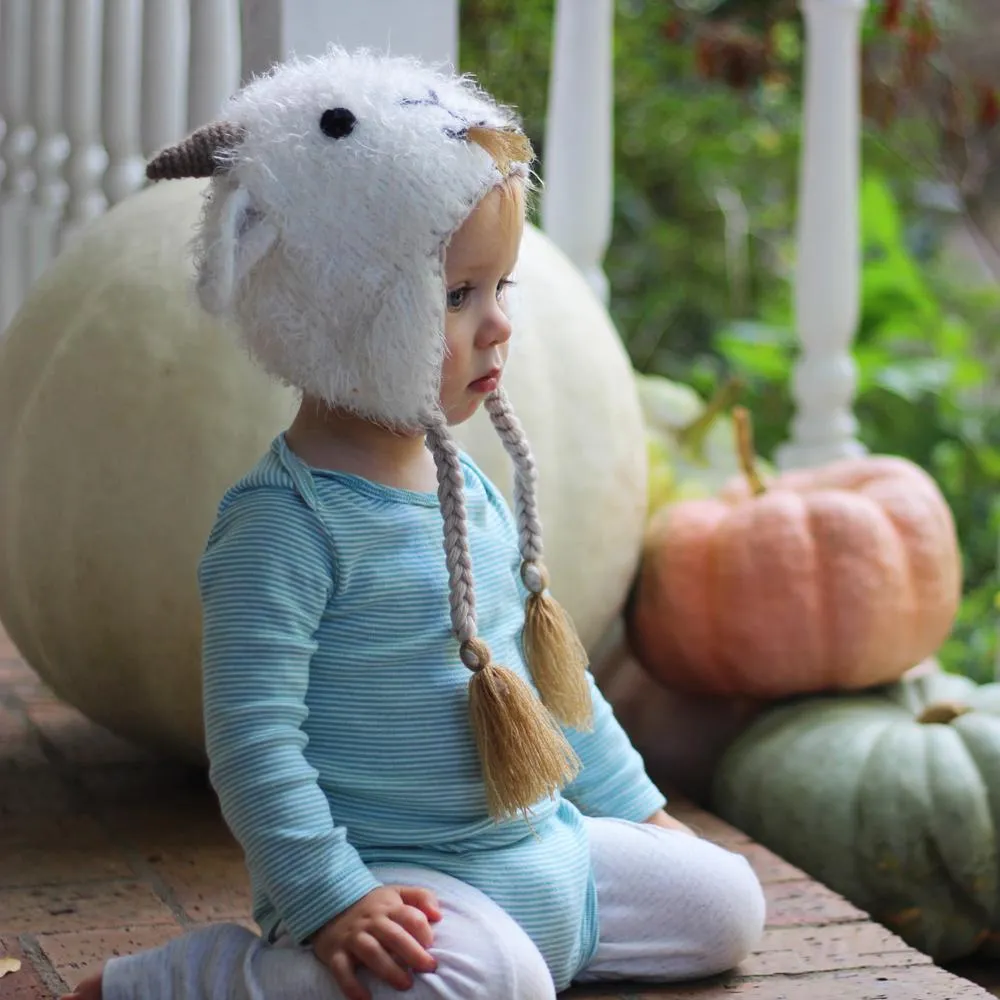 Goat Earflap Beanie Hat for Babies, Toddlers & Kids