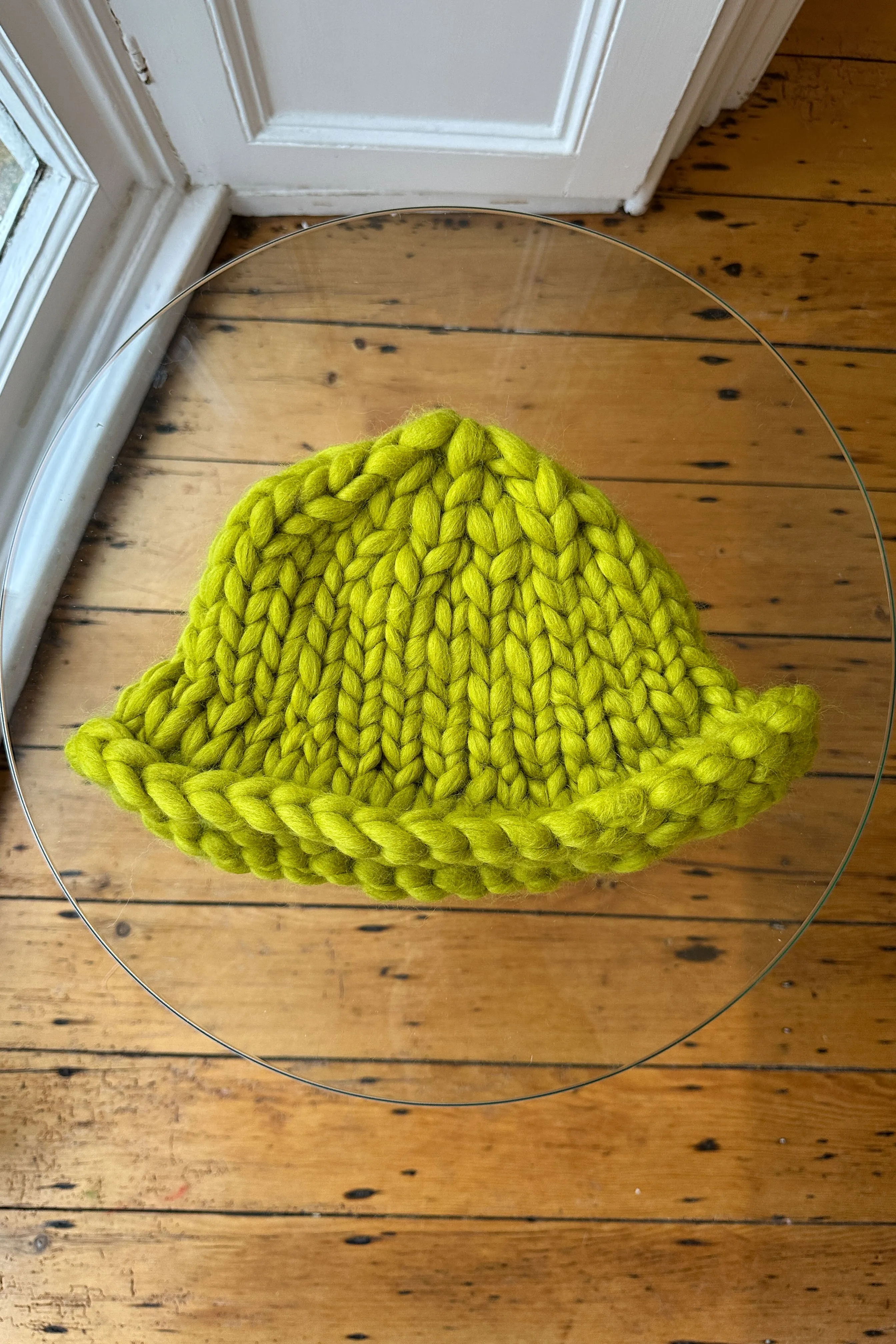 Gooseberry Colossal Knit Mushroom Hat (Small Sample)