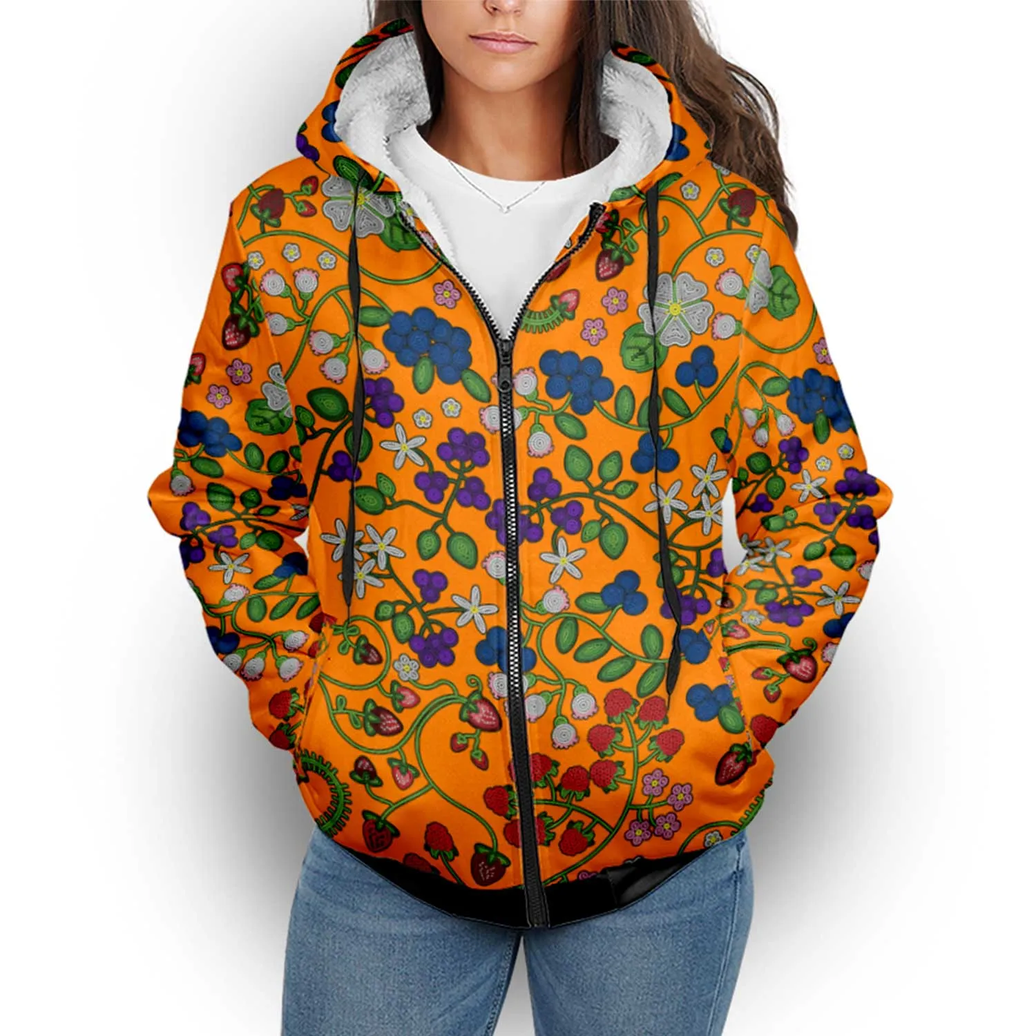 Grandmother Stories Carrot Sherpa Hoodie