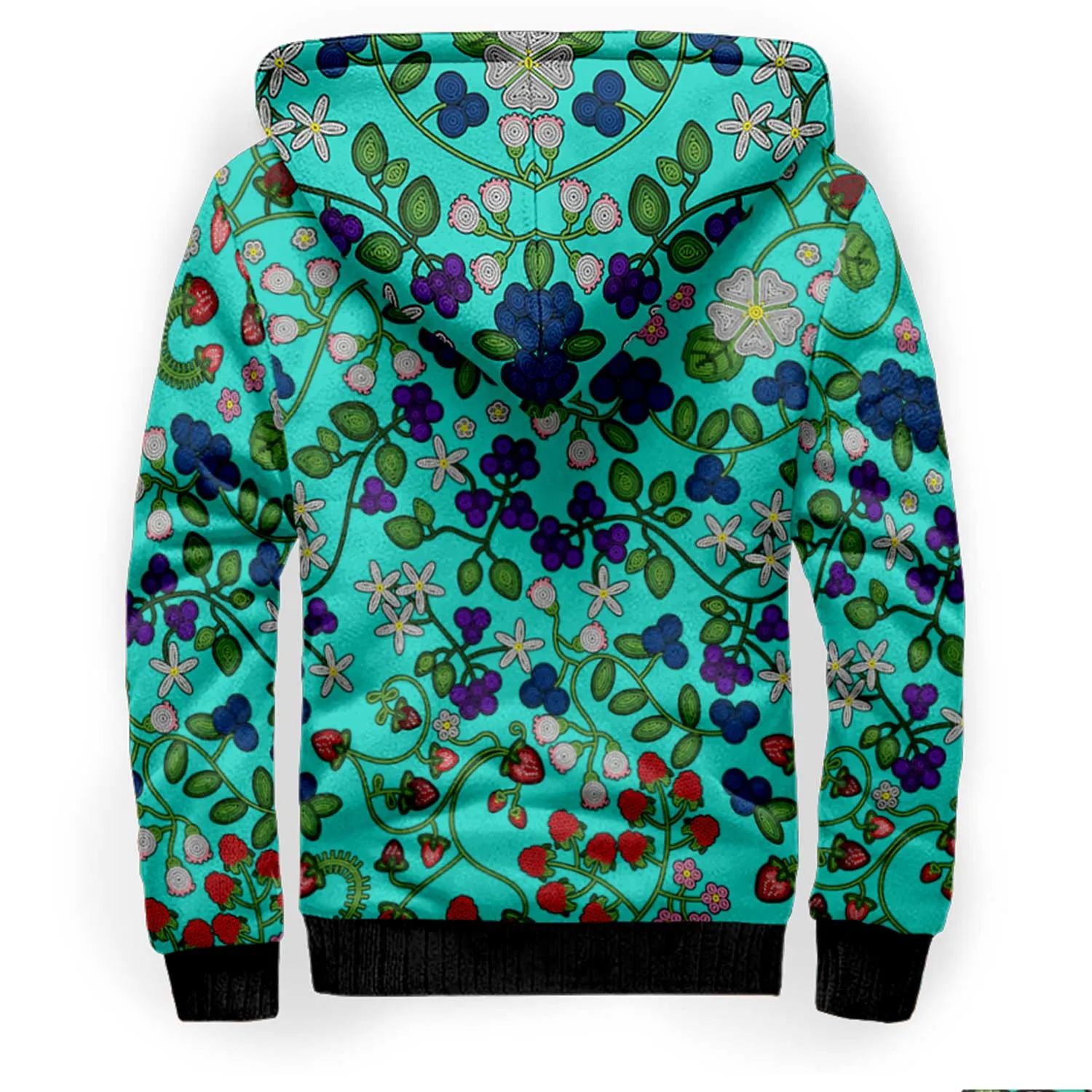 Grandmother Stories Turquoise Sherpa Hoodie