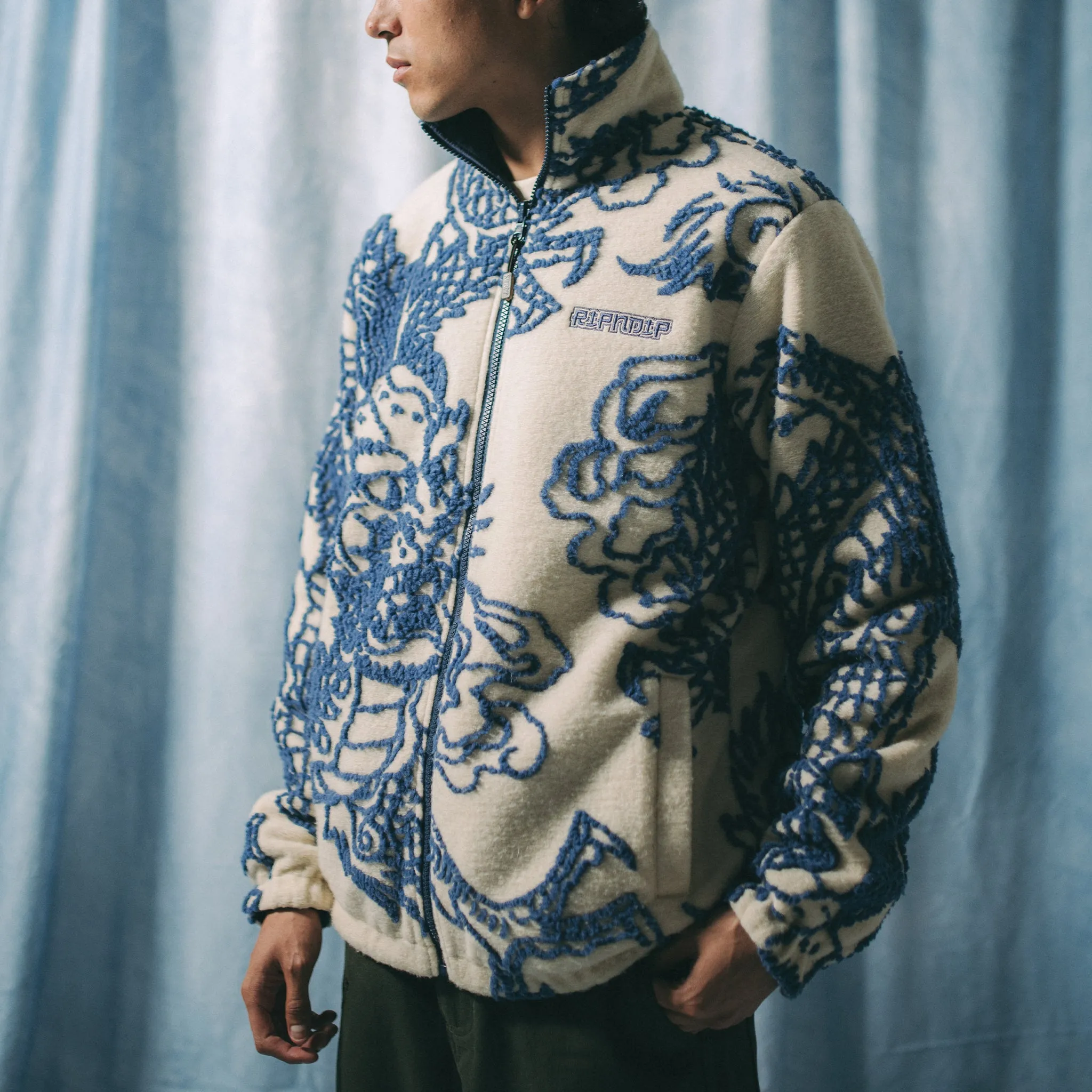 Haku Reversible Jacket (Off White/Navy)