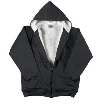 Heavyweight Sherpa Lined Zippered Sweatshirt