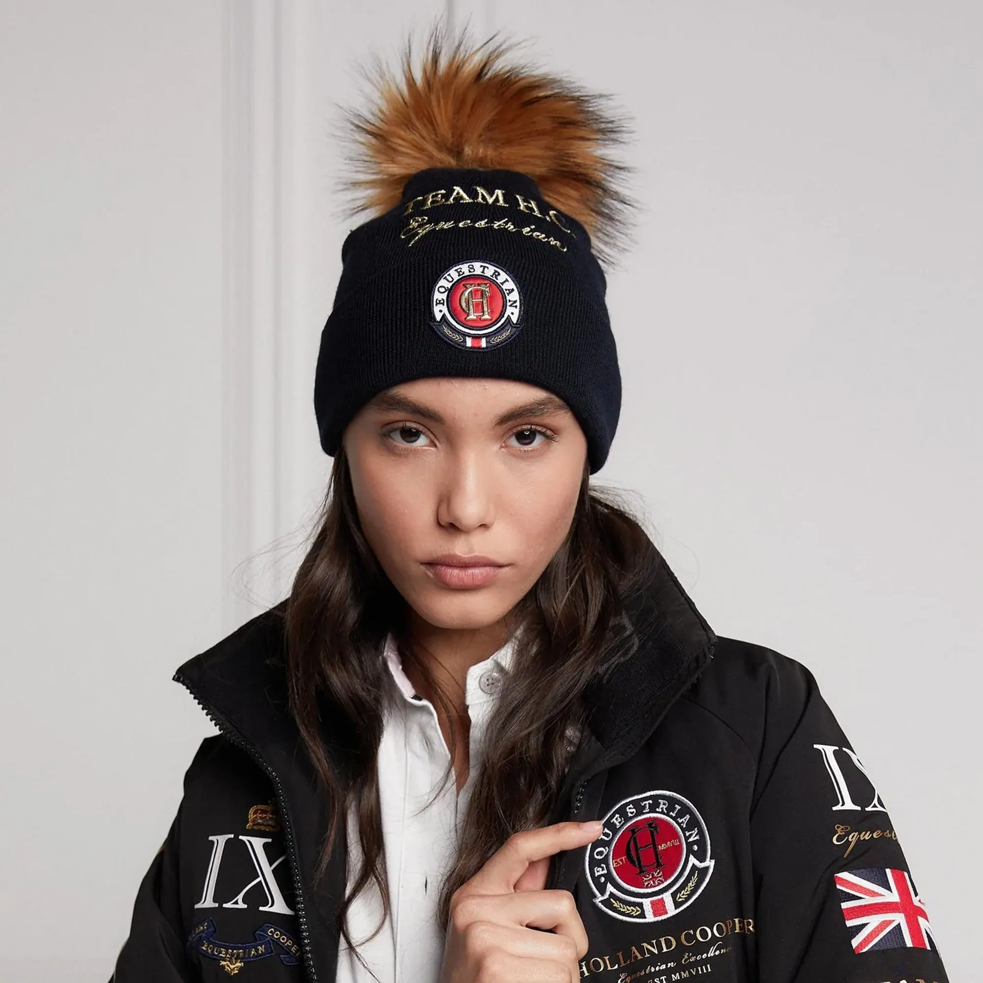 Holland Cooper Team Knit Bobble Hat