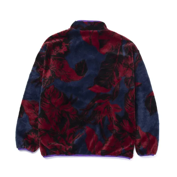 HUF Sativa Floral Sherpa - Navy Blazer