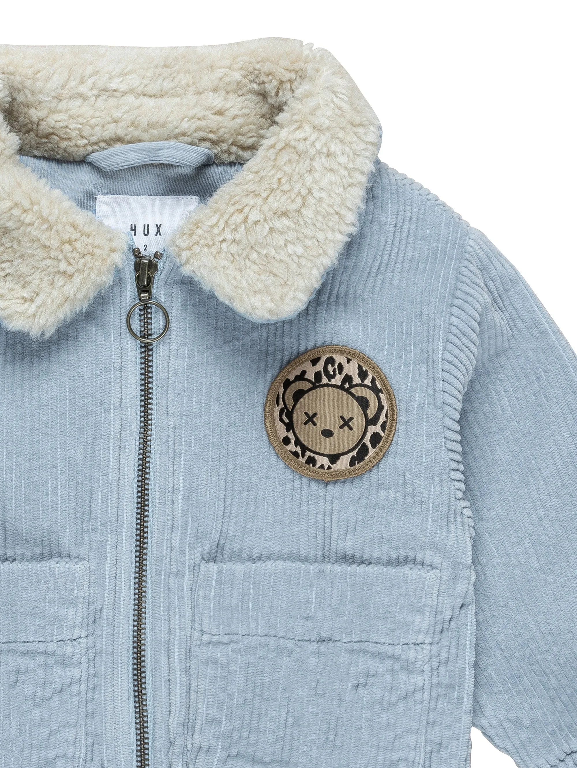 Huxbaby Dusty Blue Cord Jacket