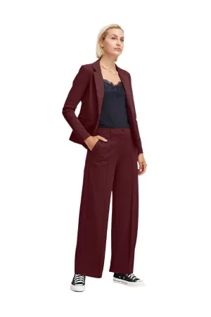 Ichi Womens Kate Sus Office Wide Trousers Port Royal