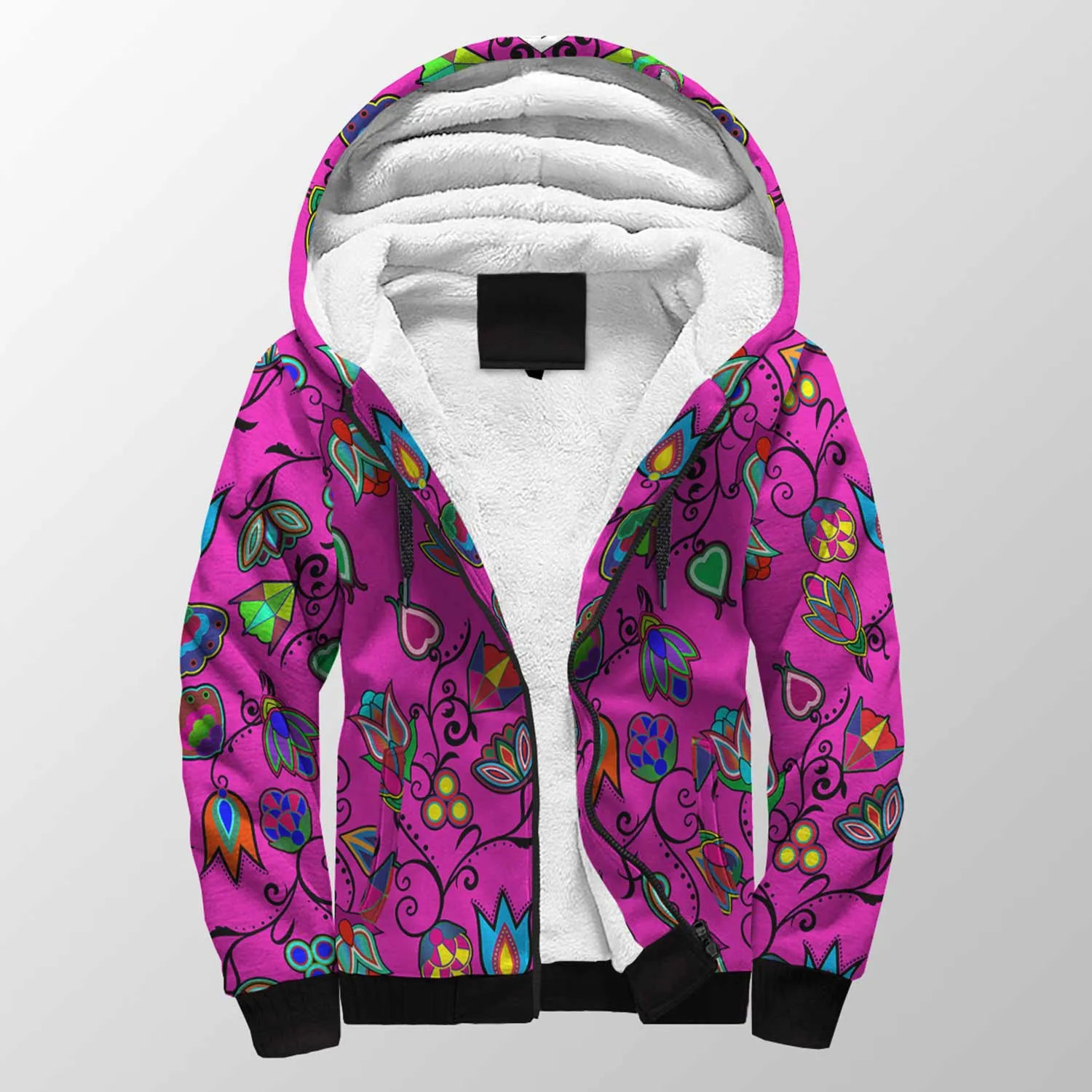 Indigenous Paisley Sherpa Hoodie