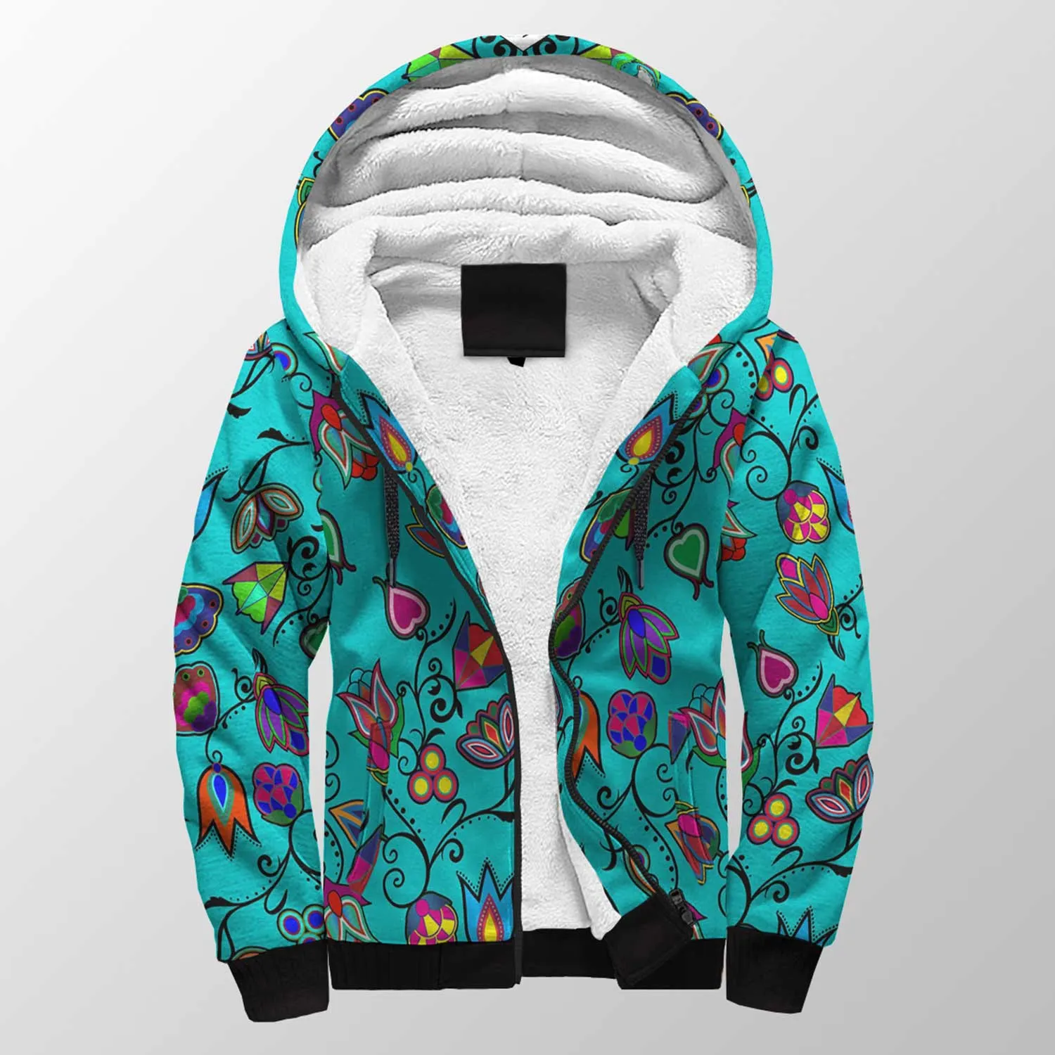 Indigenous Paisley Sky Sherpa Hoodie