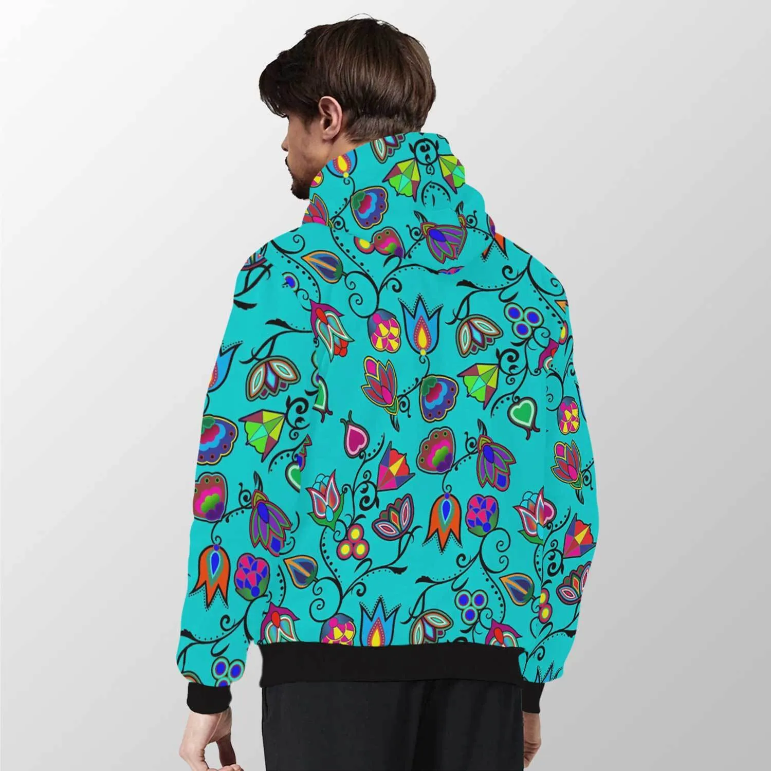 Indigenous Paisley Sky Sherpa Hoodie