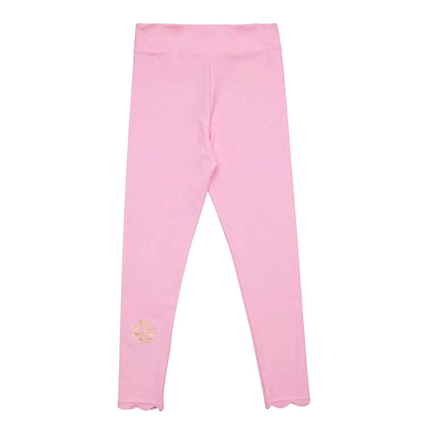 Jamie: Scalloped 7/8 Leggings in Pink