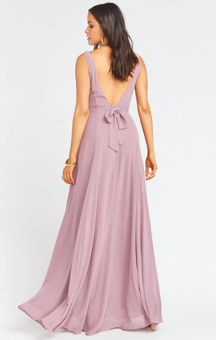 Jenn Maxi Dress ~ Antique Rose Chiffon