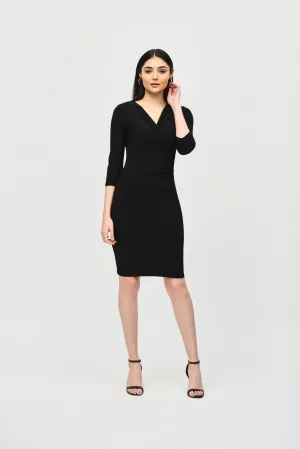 Joseph Ribkoff Wrap Dress 233305 - Black