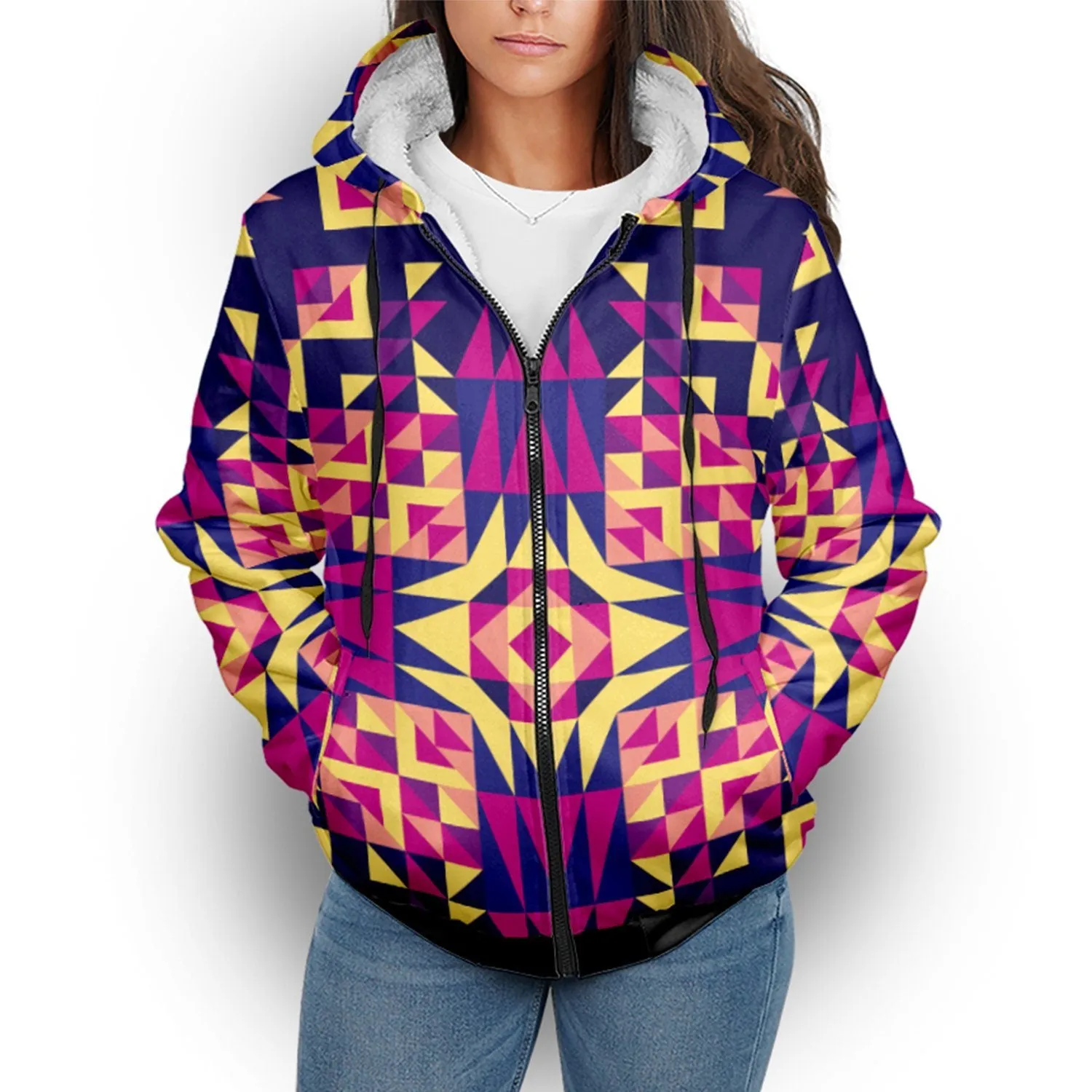 Kaleidoscope Sherpa Hoodie