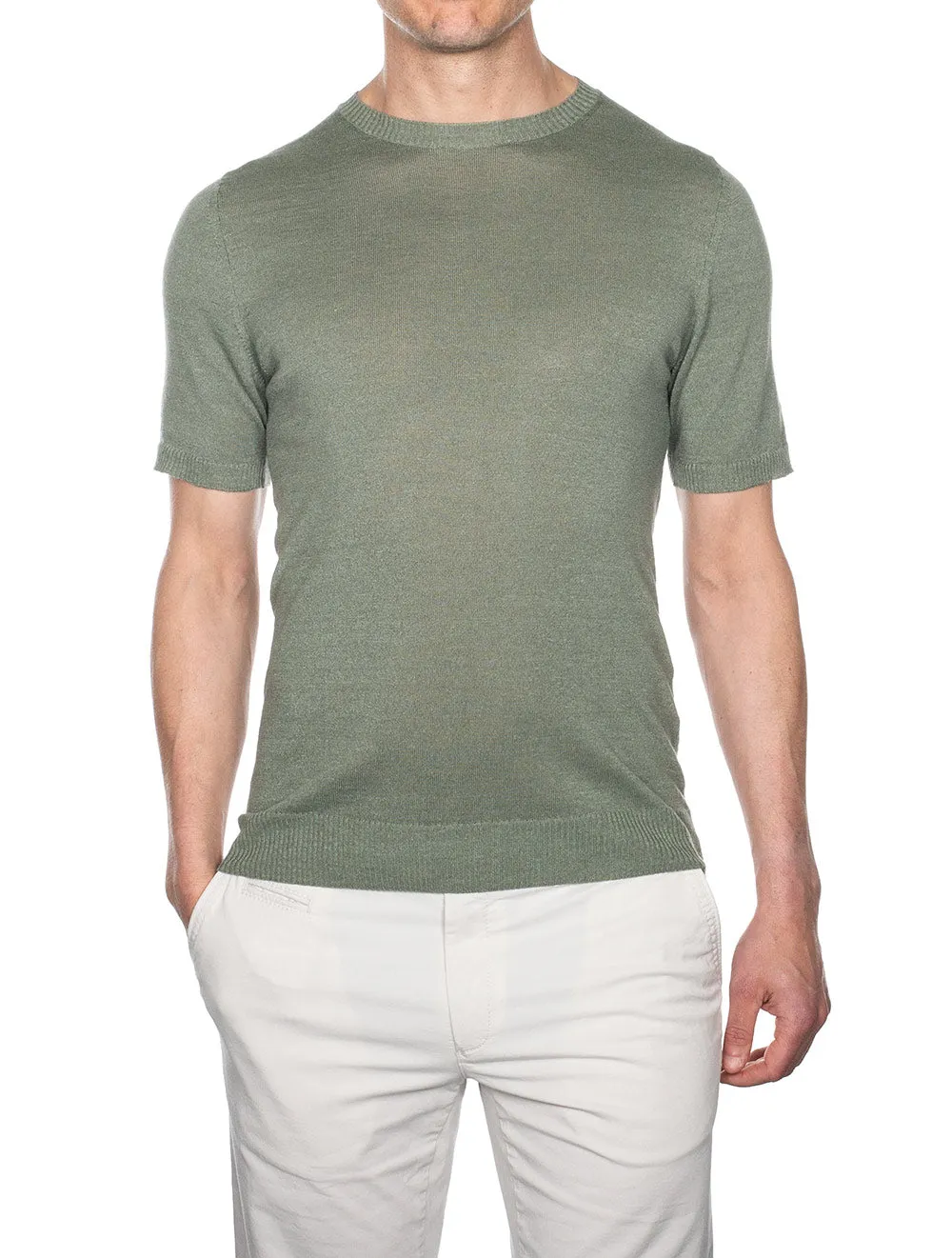 Knitted T-shirt Green