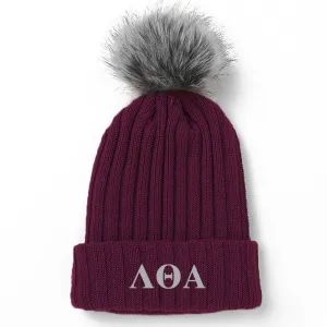 Lambda Theta Alpha Pom Pom Beanie Hat