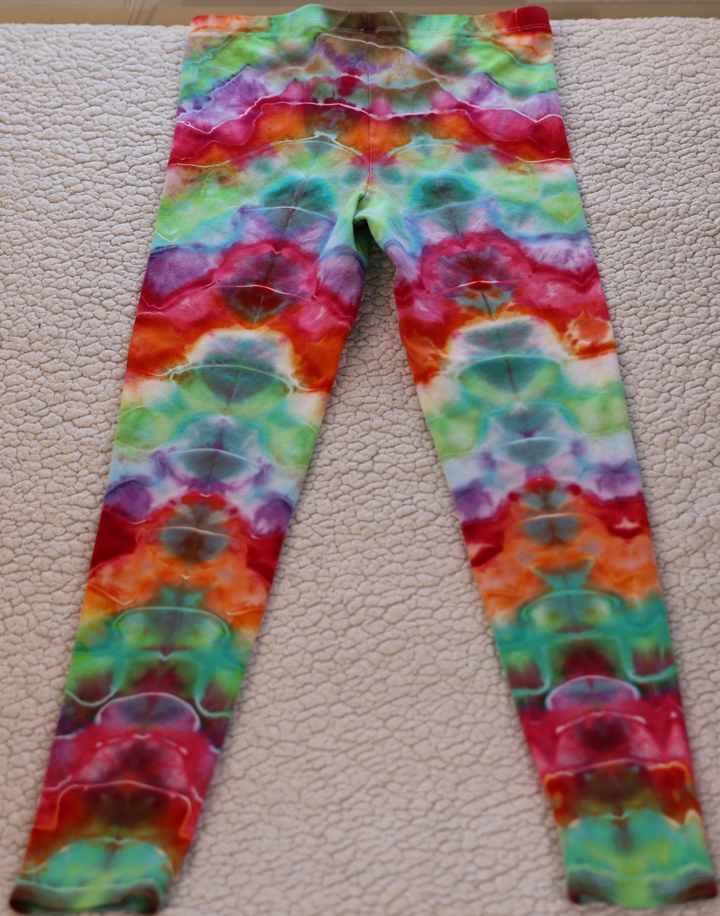 Large RonStar Variant Ice Dye Tie Dye Leggings