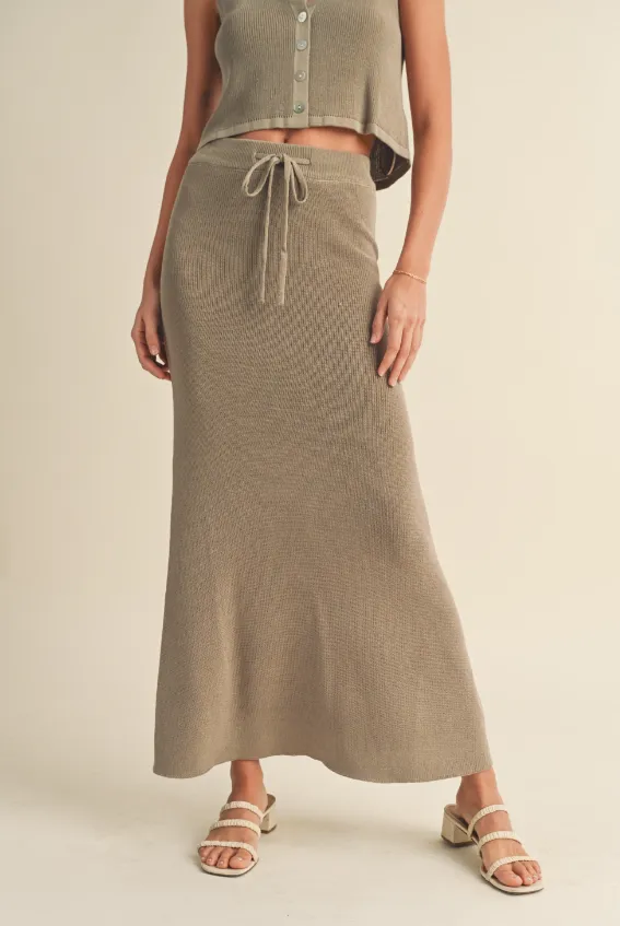 Londyn Knitted Maxi Skirt