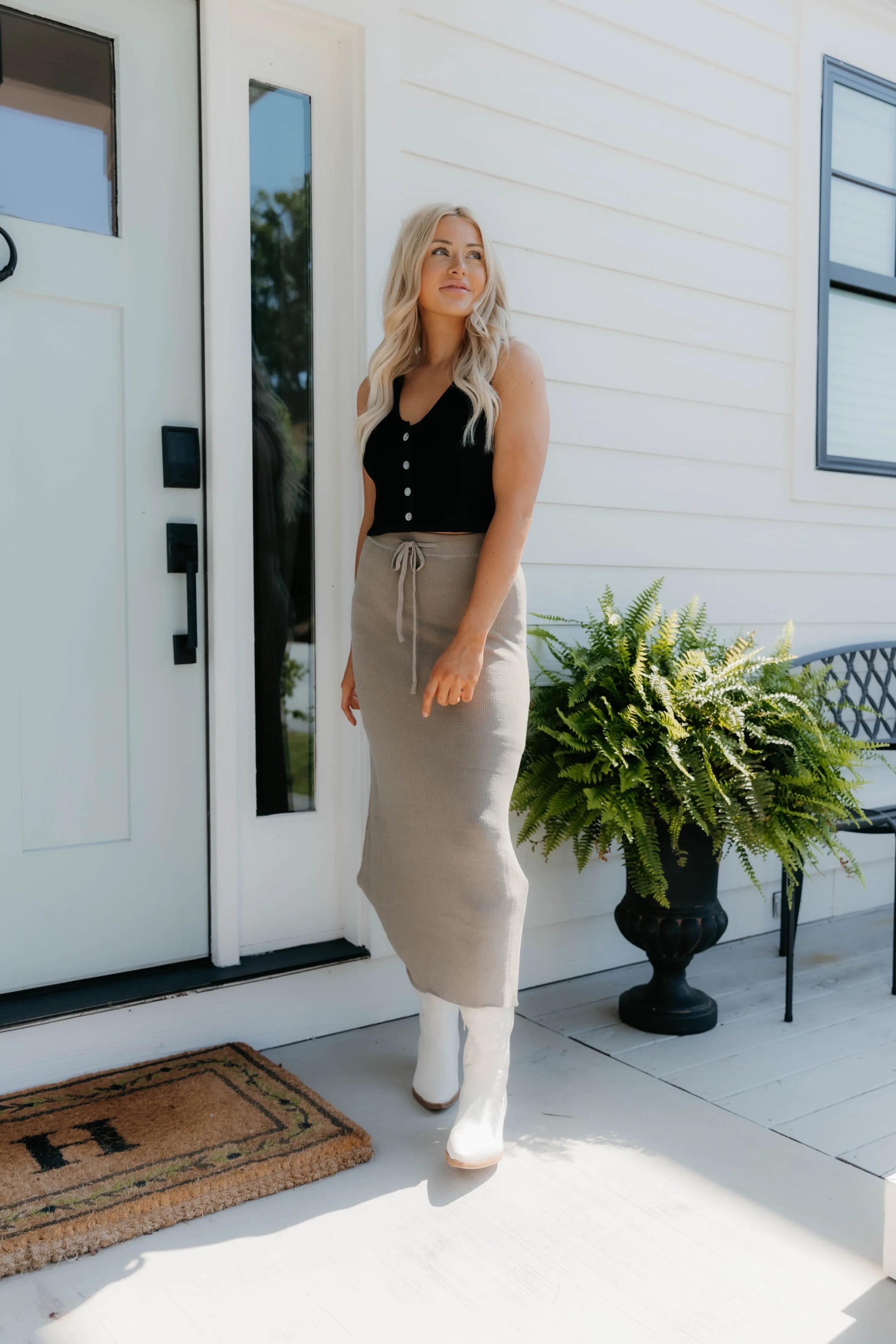 Londyn Knitted Maxi Skirt