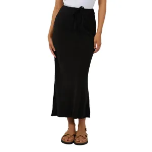 Luxe Linen Maxi Skirt - Womens