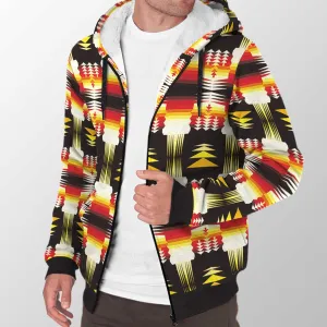 Medicine Wheel Sage Bearpaw Sherpa Hoodie