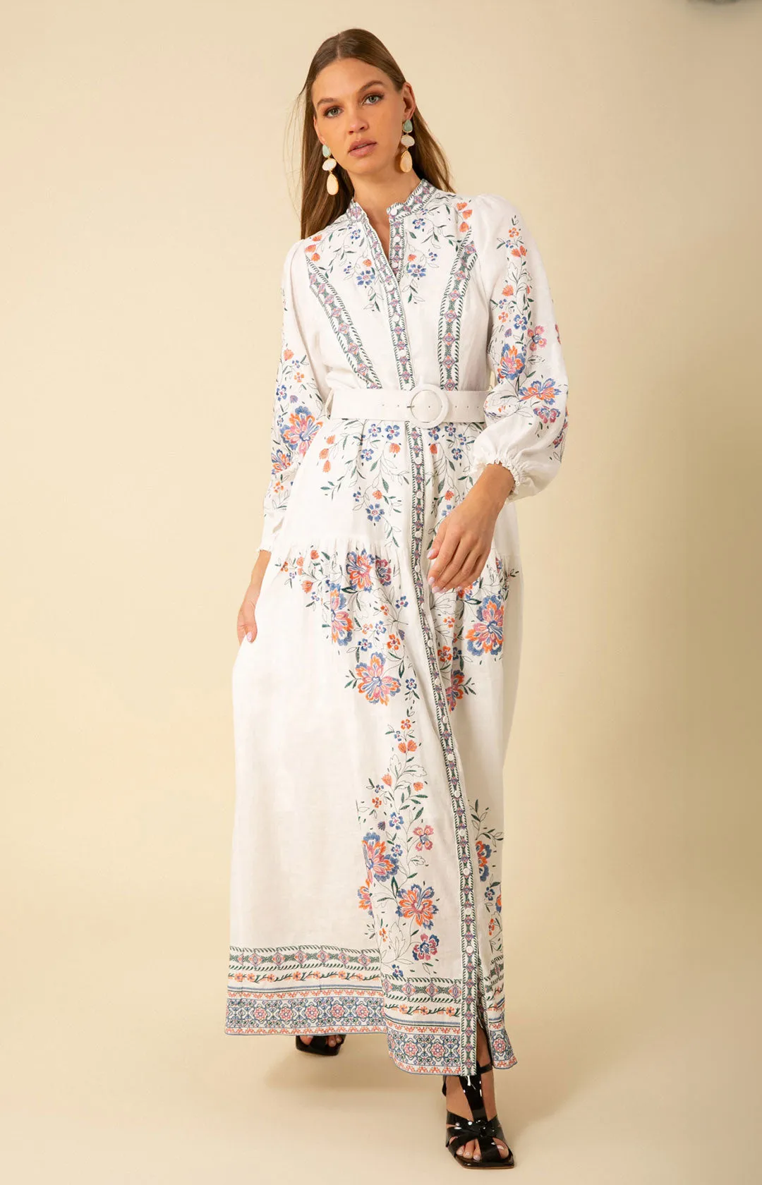 Melissa Embroidered Maxi Dress