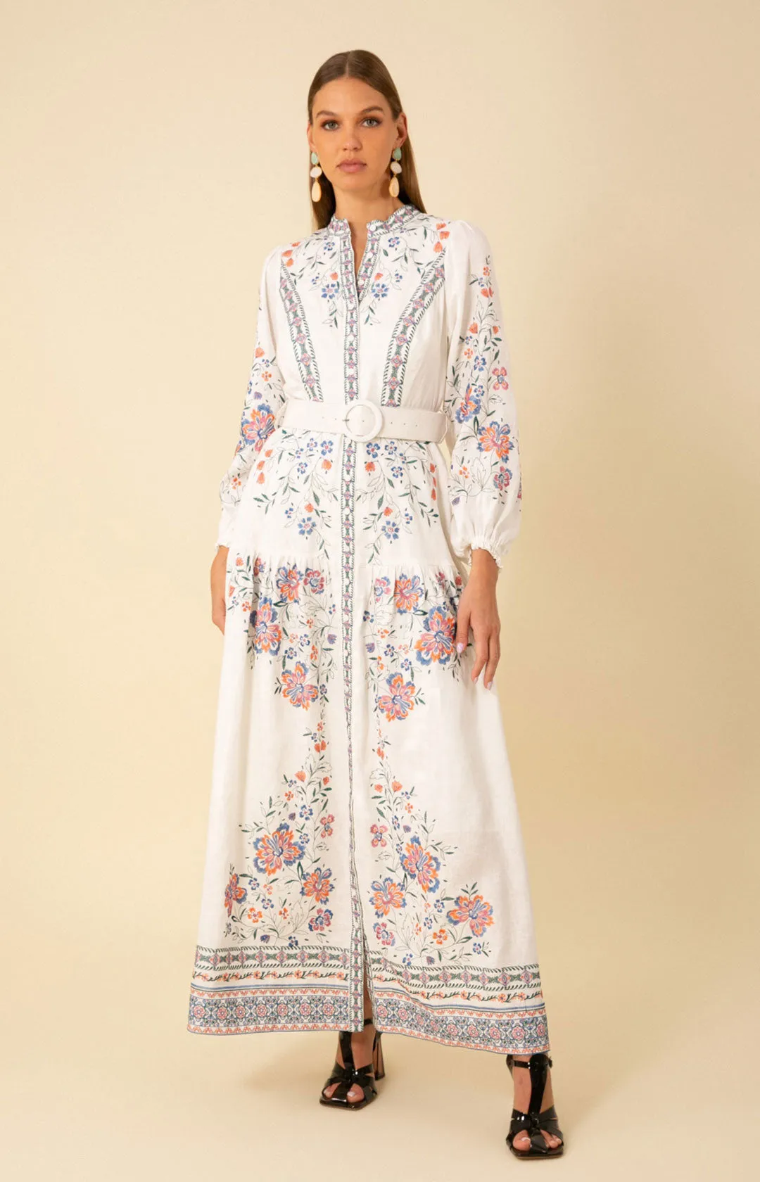 Melissa Embroidered Maxi Dress