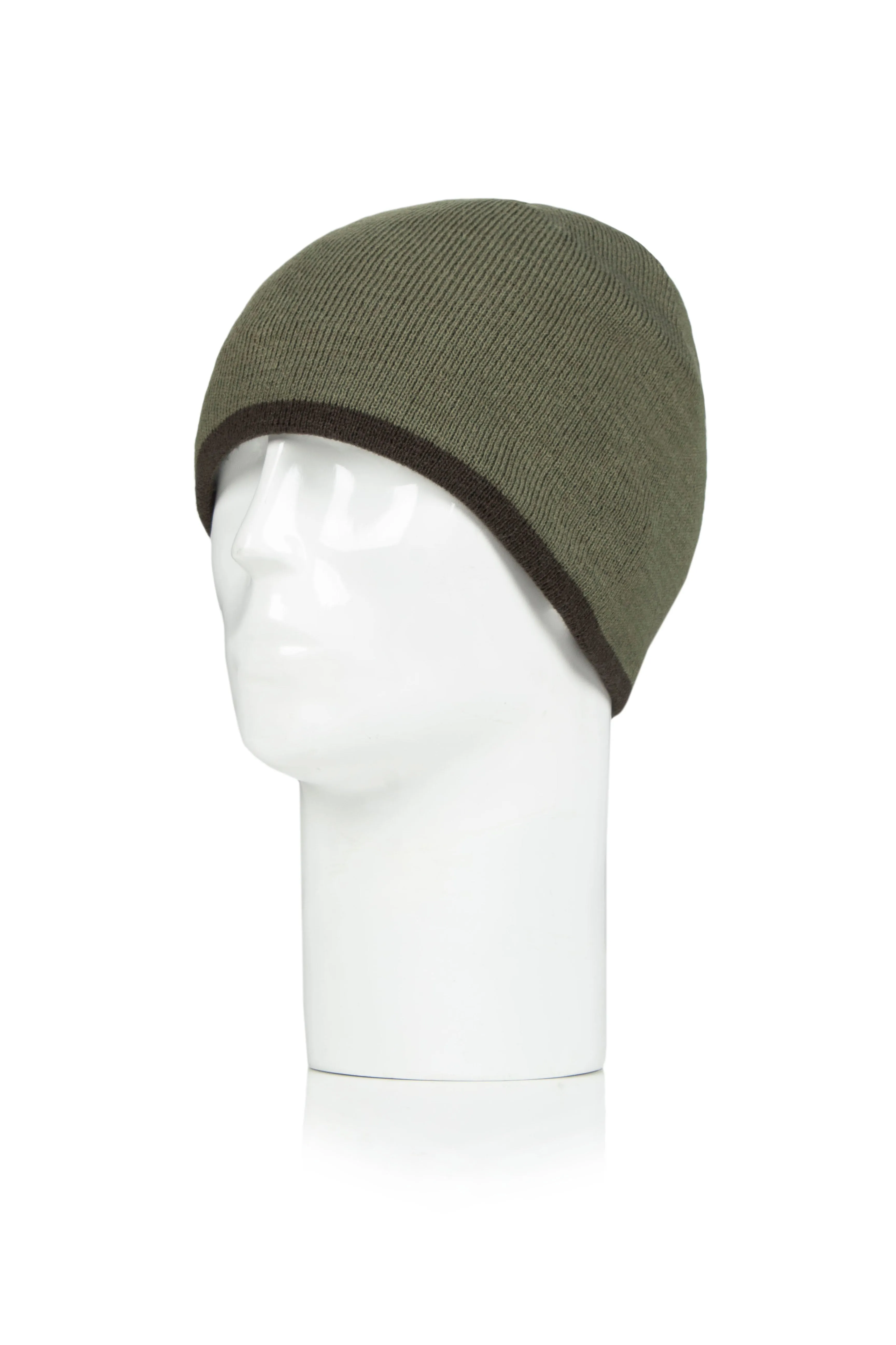 Men's Atlas Flat Knit Hat with Contrast Trim