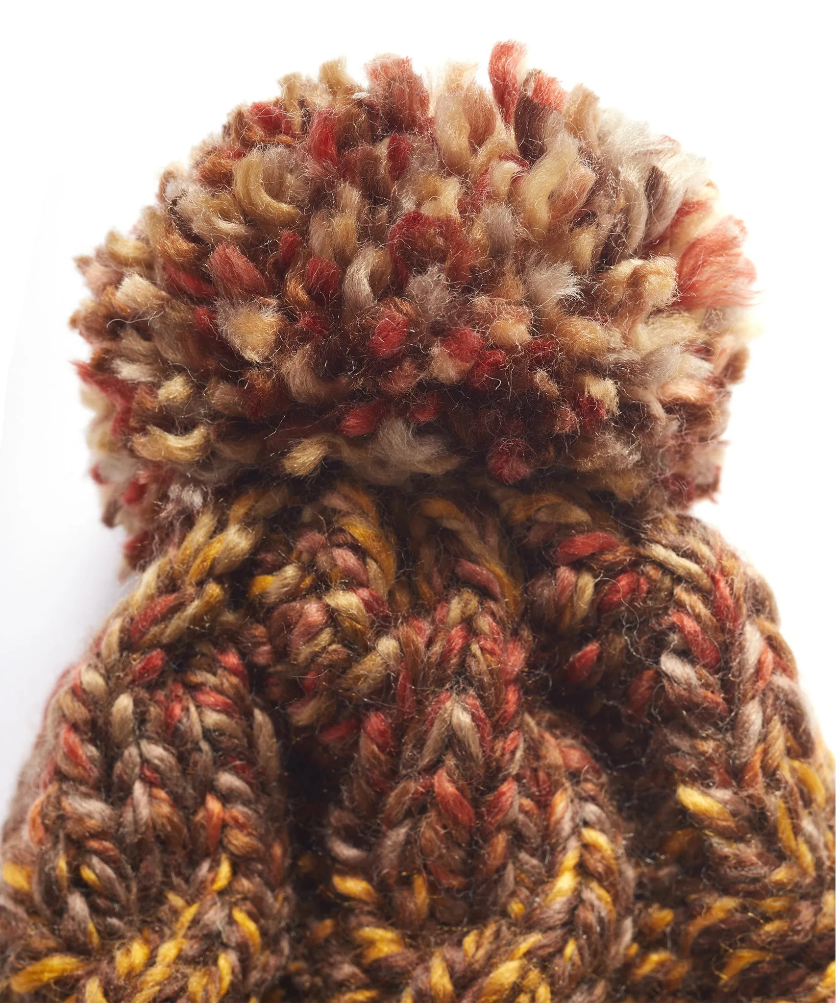 Merino Blend Cable Bobble Hat