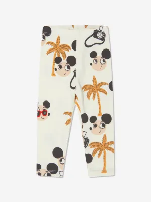 Mini Rodini Baby Organic Cotton Ritzratz Leggings In Cream