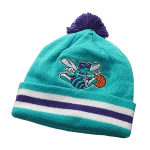 Mitchell & Ness Charlotte Hornets Striped Beanie