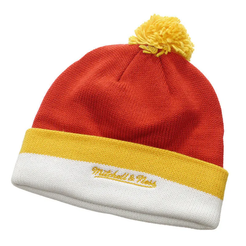 Mitchell & Ness Houston Rockets Striped Beanie