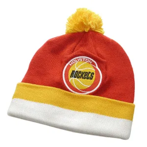 Mitchell & Ness Houston Rockets Striped Beanie