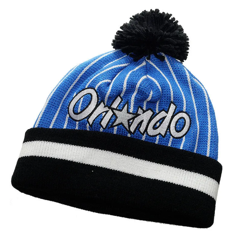 Mitchell & Ness Orlando Magic Striped Beanie