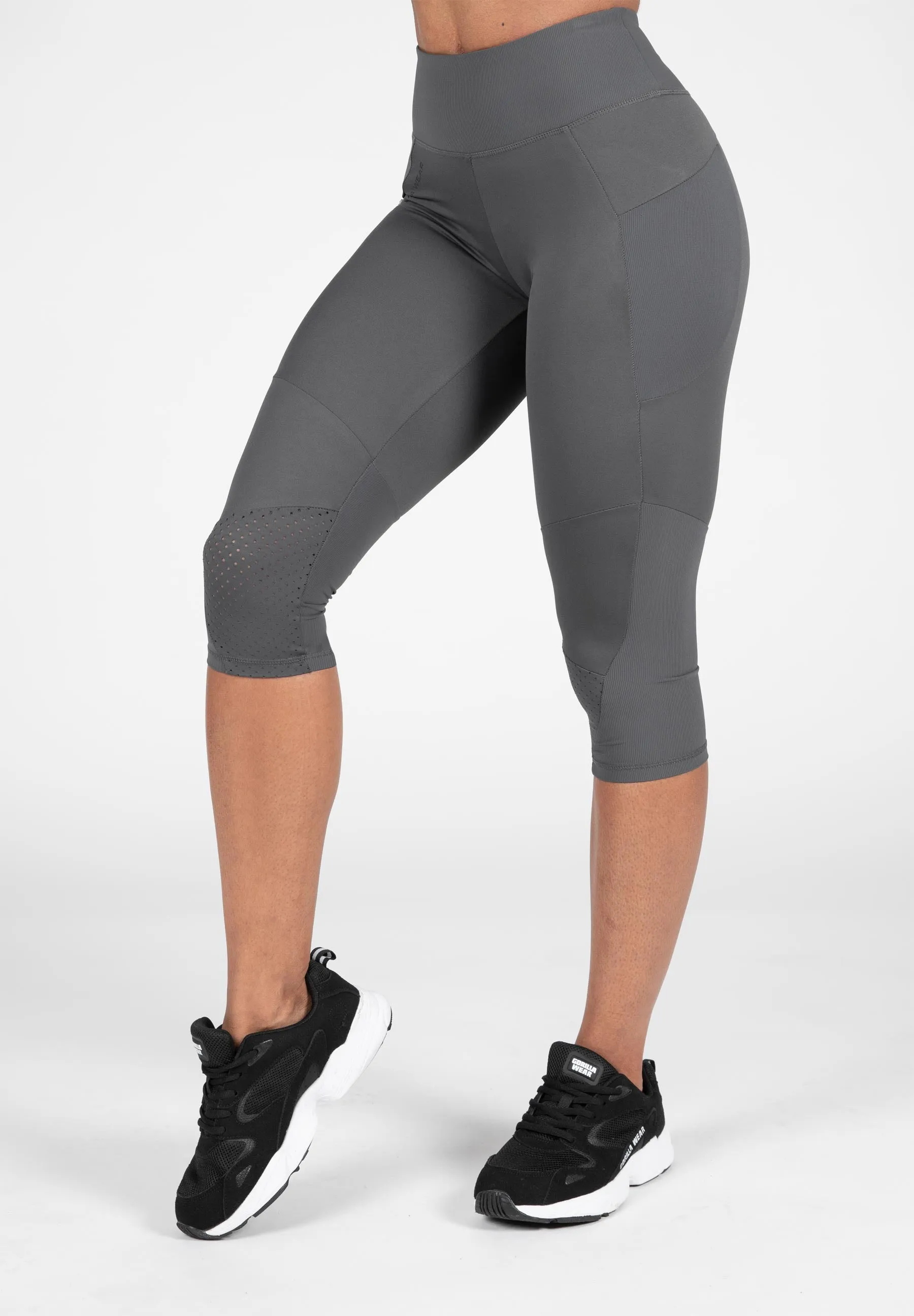 Monroe Cropped Leggings - Gray