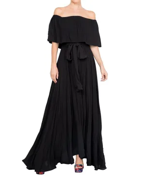 Morning Glory Meghan Los Angeles Women's Maxi Dress, Black