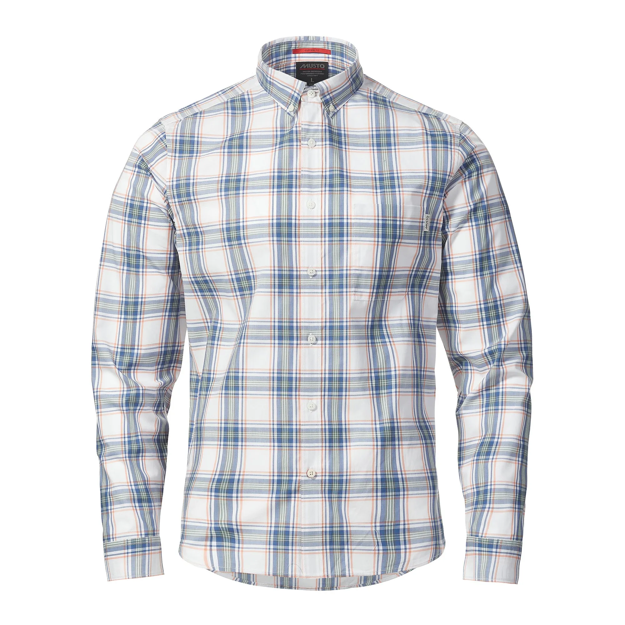 Musto Mens Marina Plaid Shirt - Good Grey