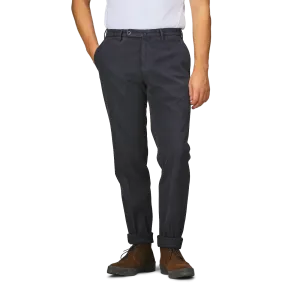 Navy Blue Cotton Stretch Regular Model 39 Chinos