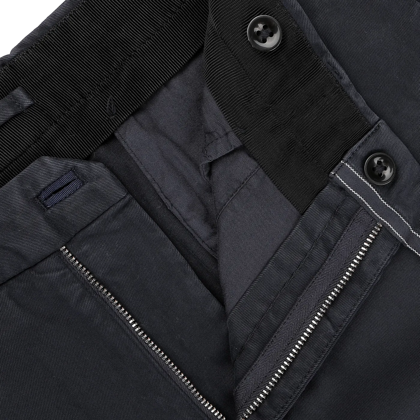 Navy Blue Cotton Stretch Regular Model 39 Chinos