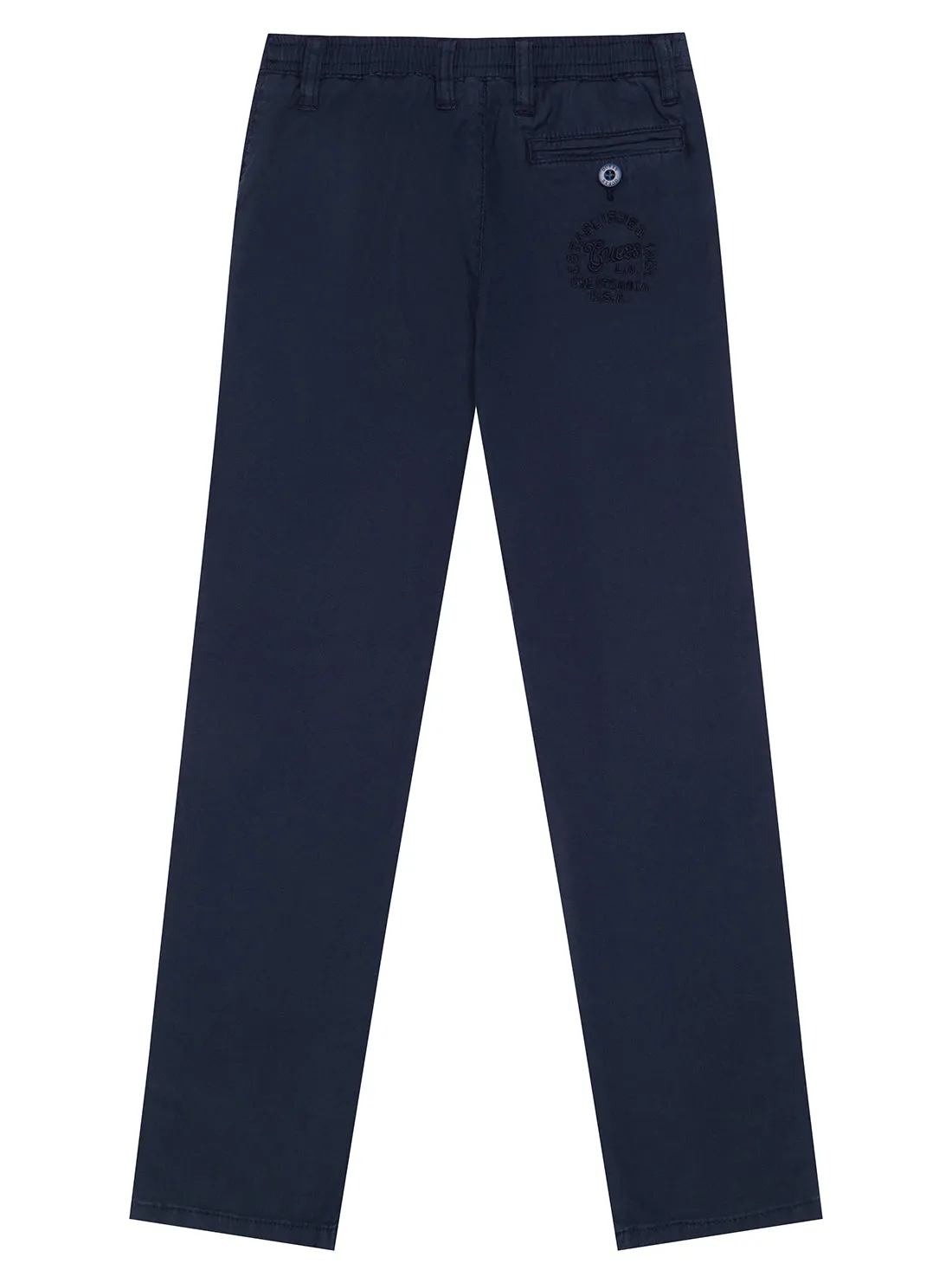 Navy Linen Jogger Chino Pants (2-7)