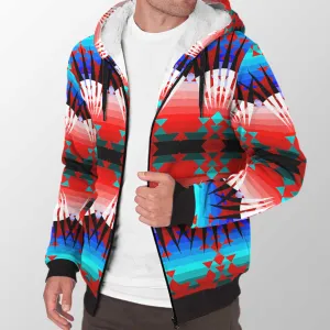 Northwest Ribbonwork Bustles Sherpa Hoodie