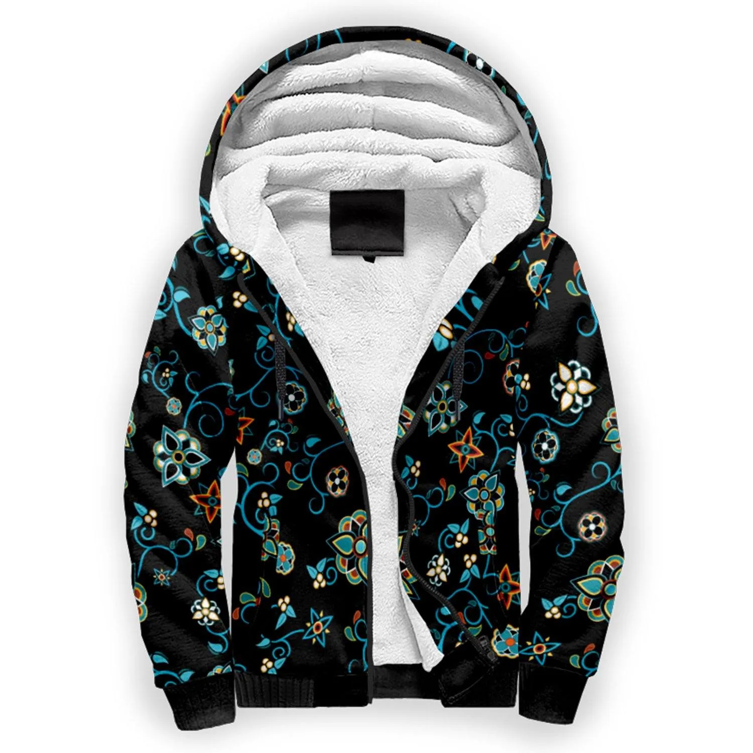 Ocean Bloom Sherpa Hoodie