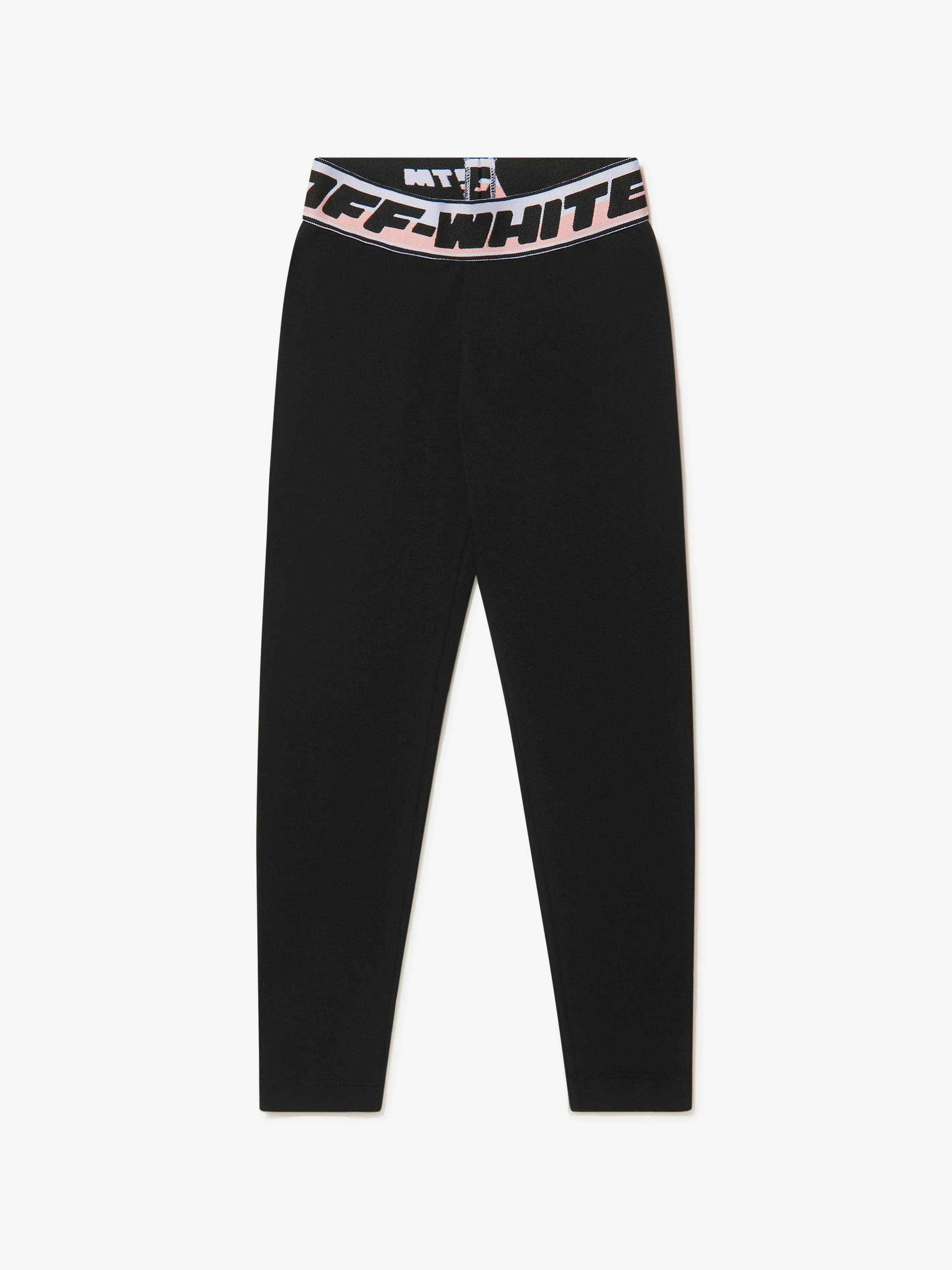 Off-White Girls Cotton Logo Band Leggings