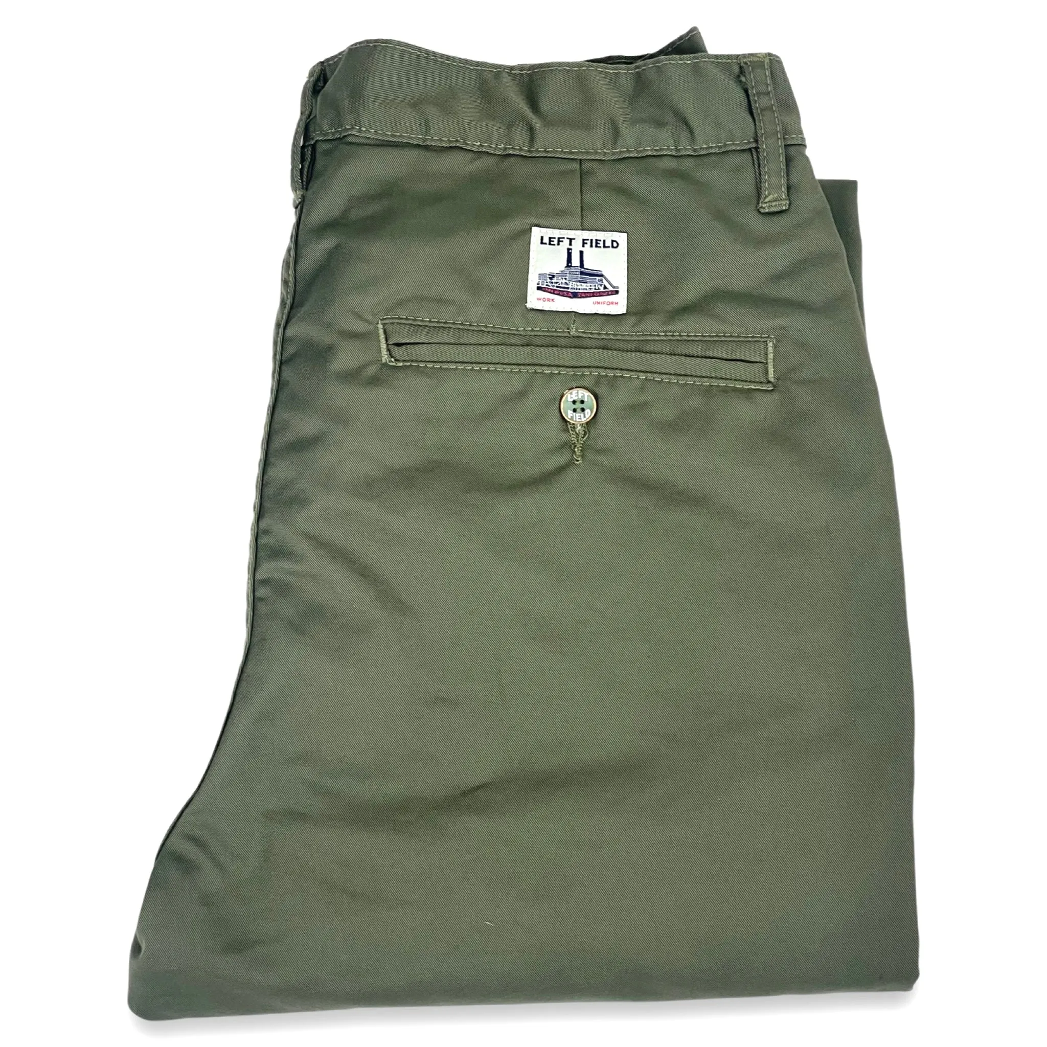 Olive Japanese Solotex poly/cotton twill Work Uniform Chino