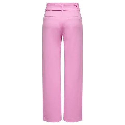 Only Womens Carolina HW Belt Long Pants Cyclamen