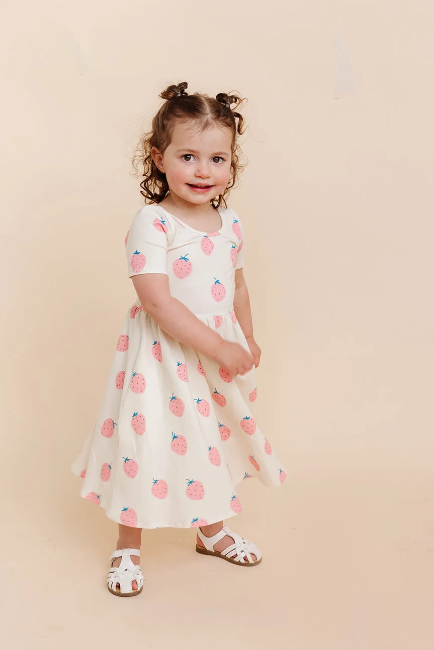 Organic Knit Ballet Dress - Berry Cute (FINAL SALE)