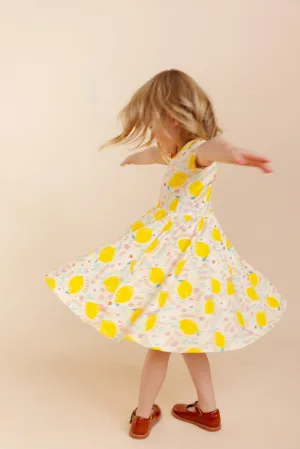 Organic Knit Ballet Dress - Lemon (FINAL SALE)