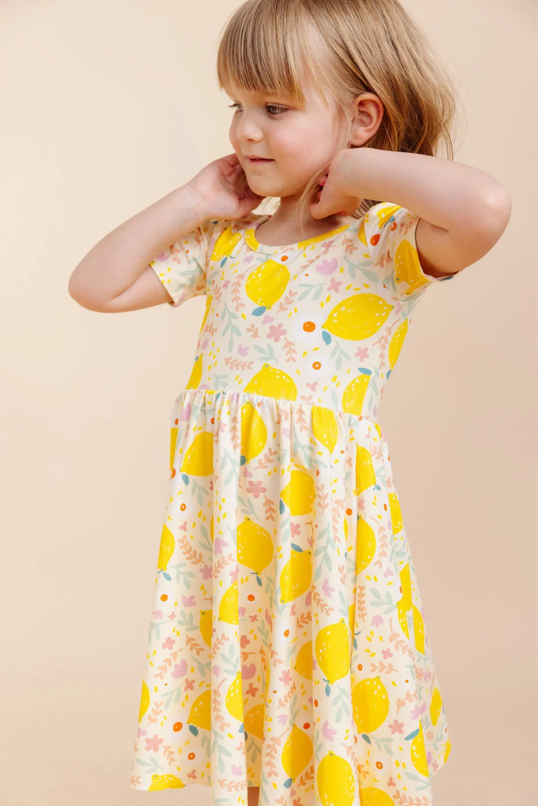 Organic Knit Ballet Dress - Lemon (FINAL SALE)