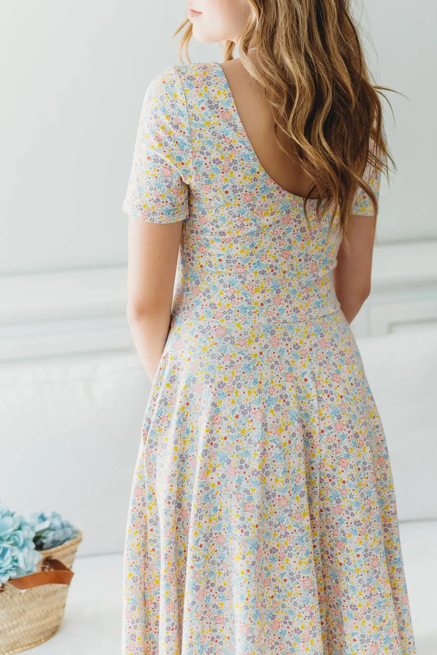 Organic Knit Ballet Dress (Women) - Posies (FINAL SALE)